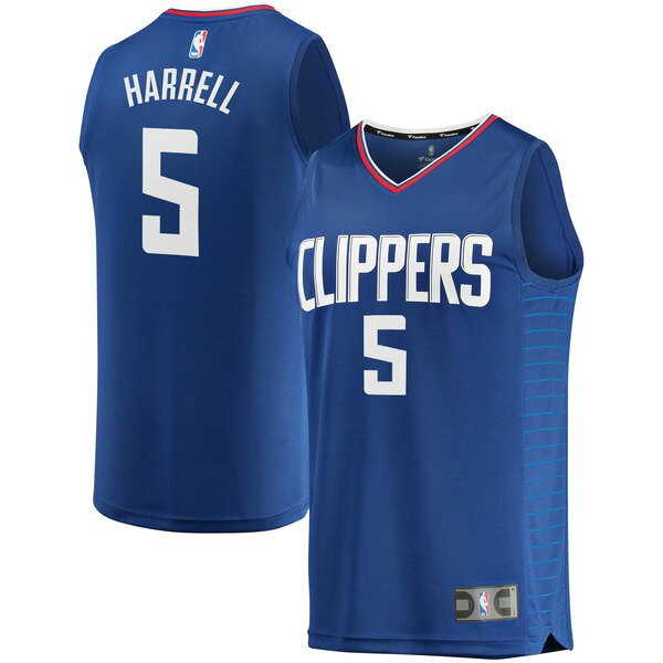 Maillot Los Angeles Clippers Homme Montrezl Harrell 5 Icon Edition Bleu